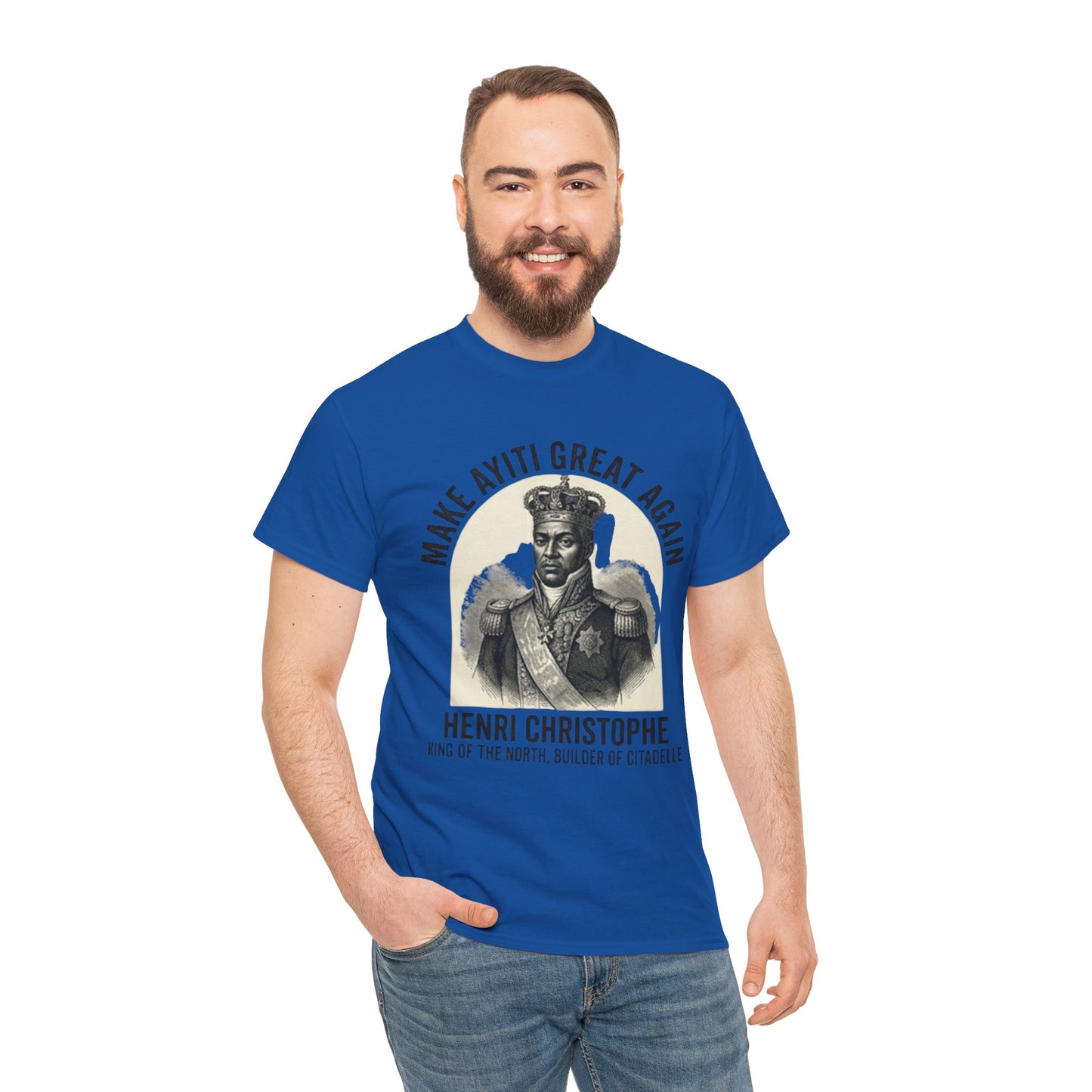 Henri Christophe portrait Make Ayiti Great Again T-Shirt | Haitian history tee