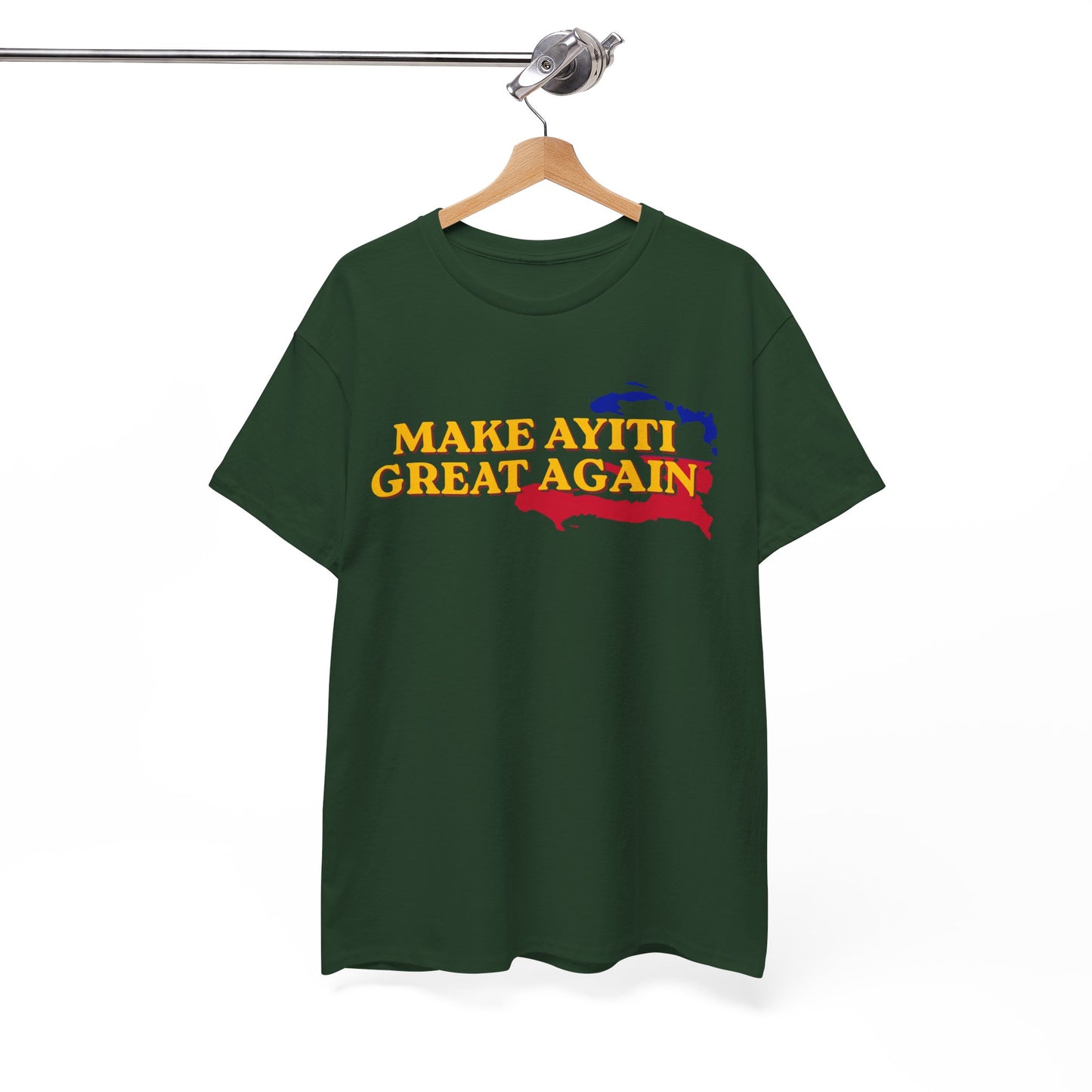 Make Ayiti Great Again T-Shirt | Haiti Flag Map Tee