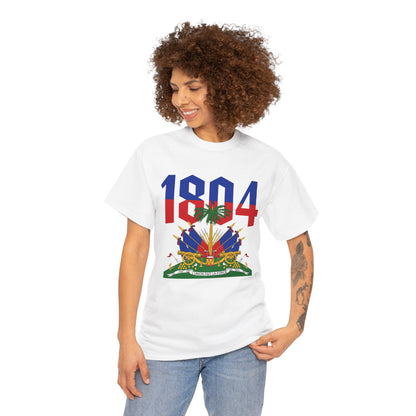 1804 Haitian Coat of Arms Tee | Neg Lakay Portrait Tee, Haitian Heritage Shirt