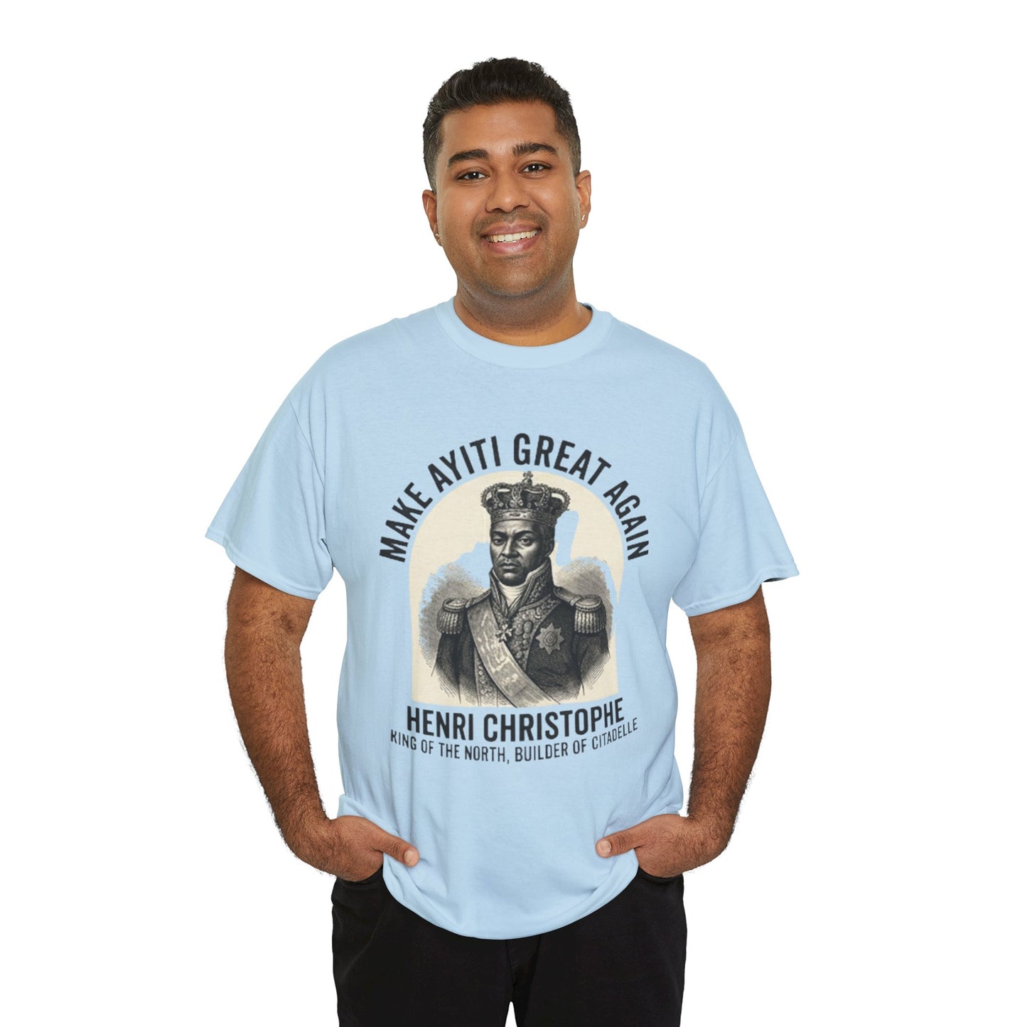 Henri Christophe portrait Make Ayiti Great Again T-Shirt | Haitian history tee