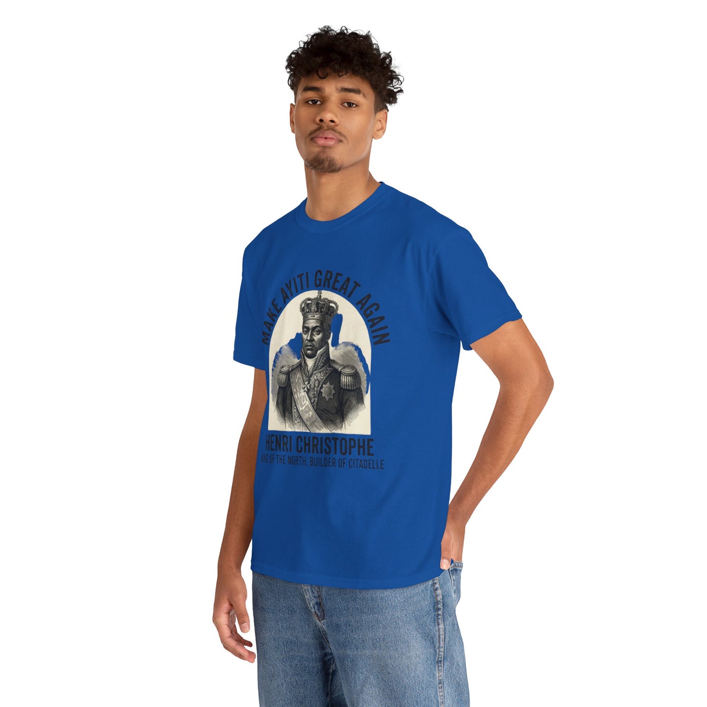 Henri Christophe portrait Make Ayiti Great Again T-Shirt | Haitian history tee