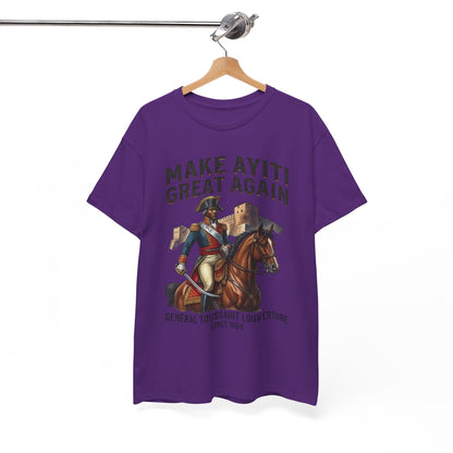 Make Ayiti Great Again T-Shirt | Toussaint Louverture Horse Illustration