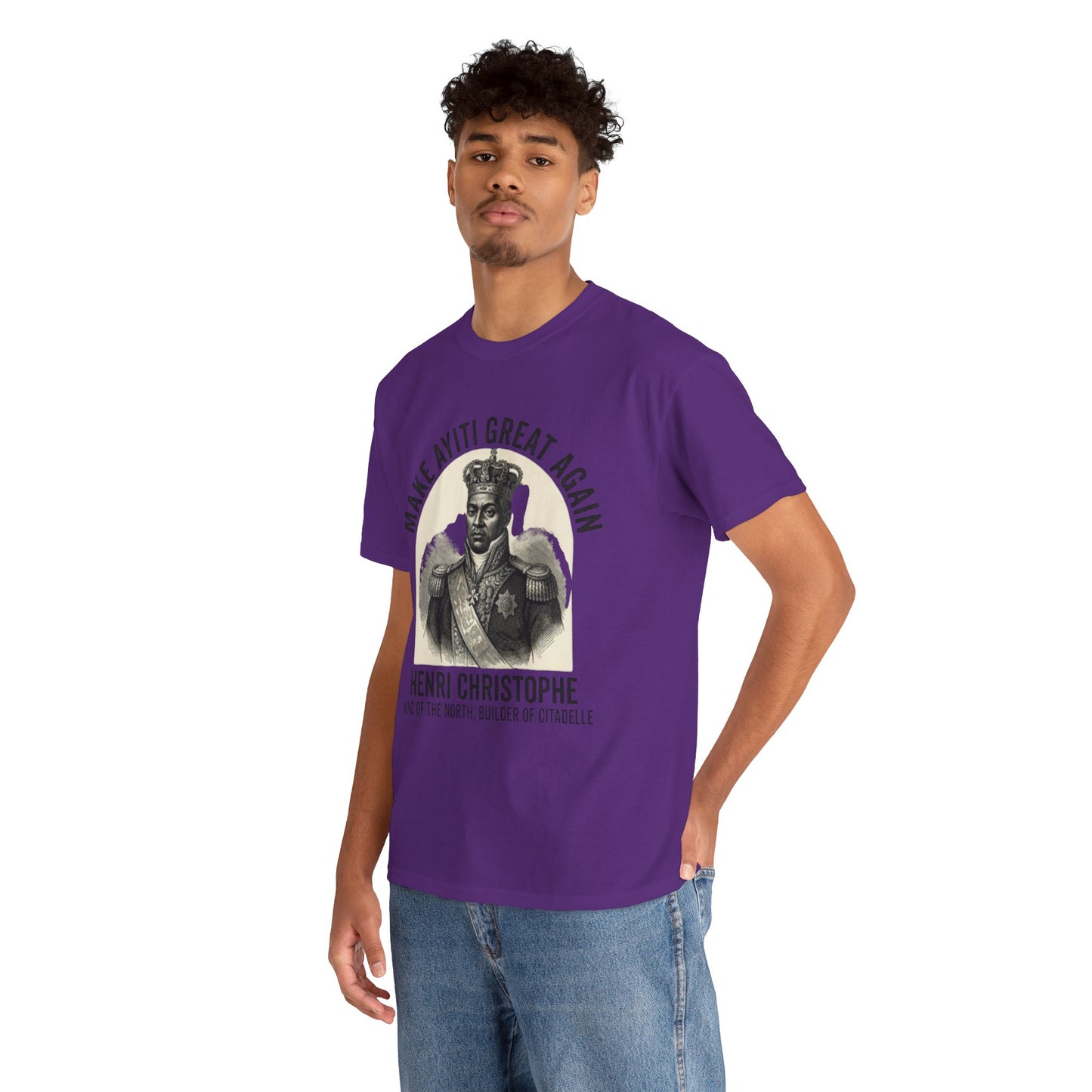Henri Christophe portrait Make Ayiti Great Again T-Shirt | Haitian history tee