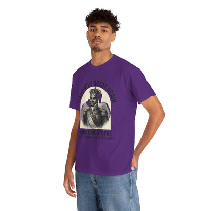 Henri Christophe portrait Make Ayiti Great Again T-Shirt | Haitian history tee