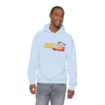 Hoodie - Make Ayiti Great Again / Neg Lakay Haitian Pride Pullover