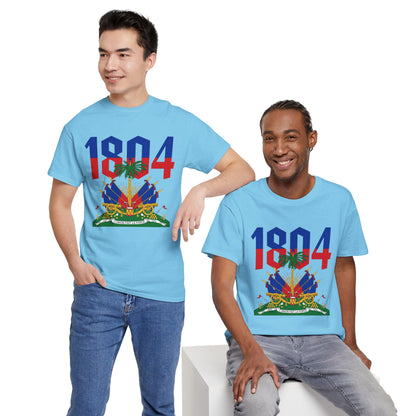 1804 Haitian Coat of Arms Tee | Neg Lakay Portrait Tee, Haitian Heritage Shirt