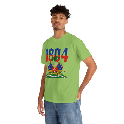 1804 Haitian Coat of Arms Tee | Neg Lakay Portrait Tee, Haitian Heritage Shirt