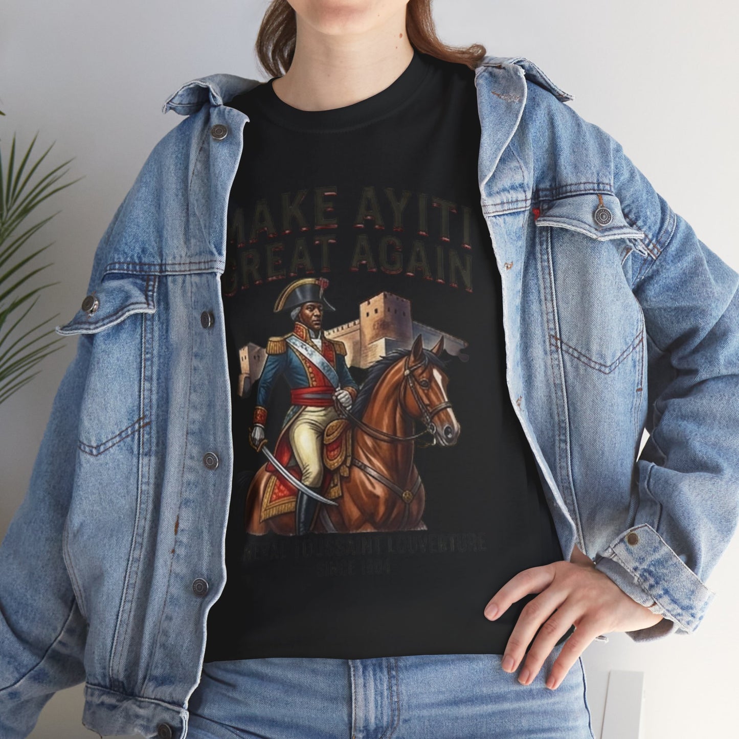 Make Ayiti Great Again T-Shirt | Toussaint Louverture Horse Illustration