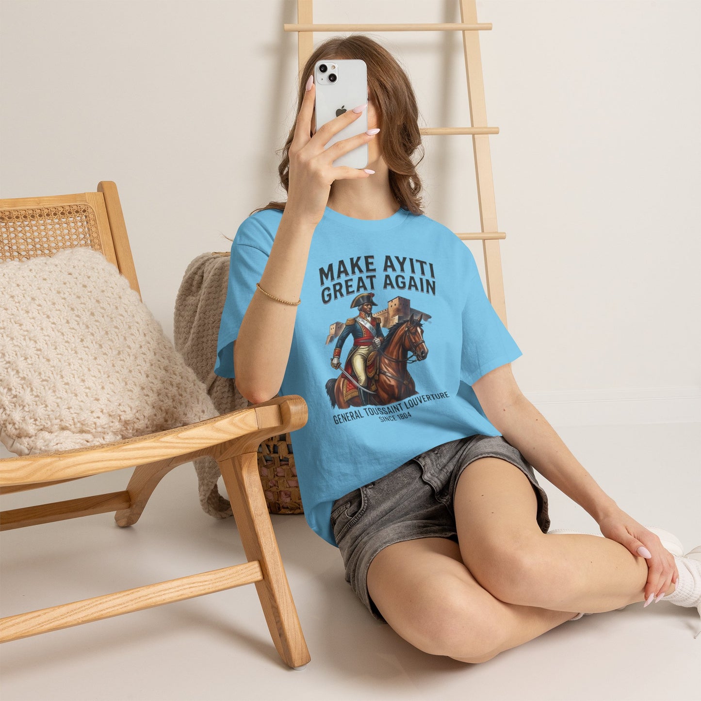 Make Ayiti Great Again T-Shirt | Toussaint Louverture Horse Illustration