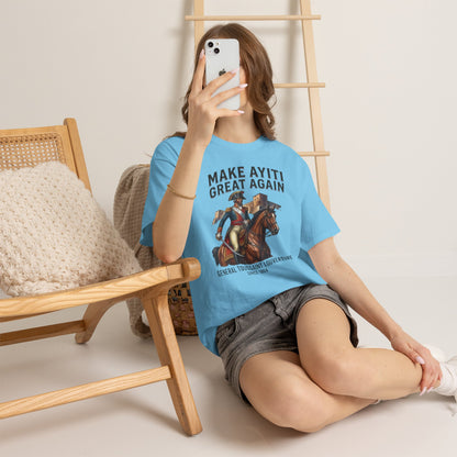 Make Ayiti Great Again T-Shirt | Toussaint Louverture Horse Illustration