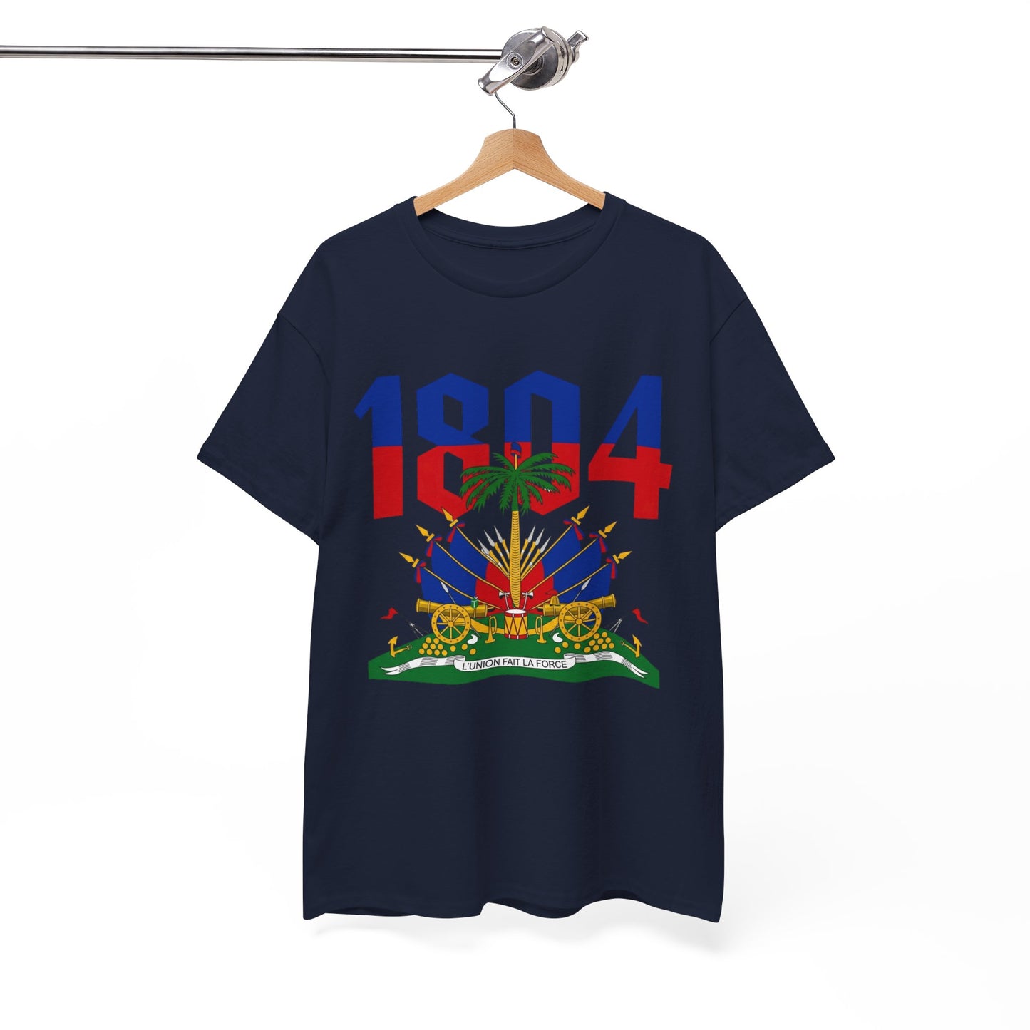 1804 Haitian Coat of Arms Tee | Neg Lakay Portrait Tee, Haitian Heritage Shirt