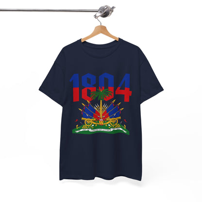 1804 Haitian Coat of Arms Tee | Neg Lakay Portrait Tee, Haitian Heritage Shirt