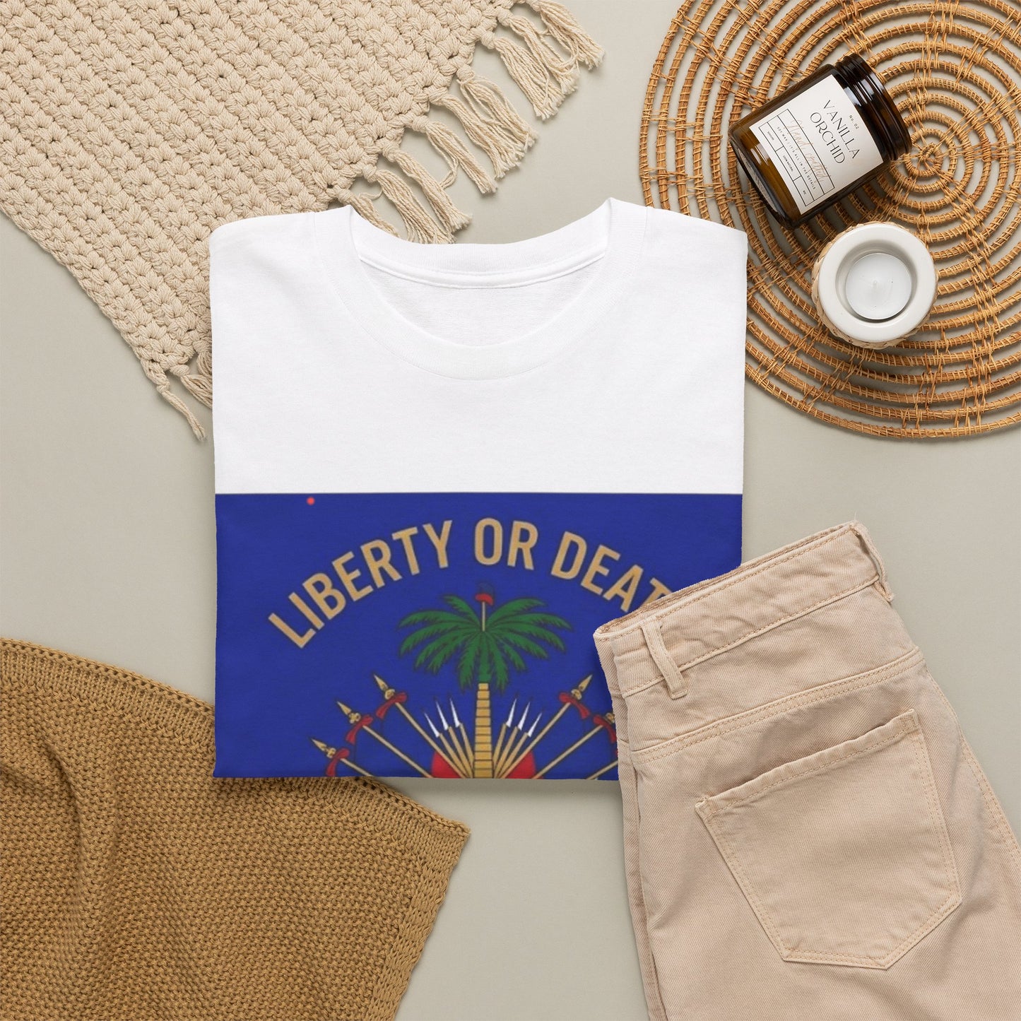 Make Ayiti Great Again T-Shirt | Haitian Flag Coat of Arms, Liberty or Death