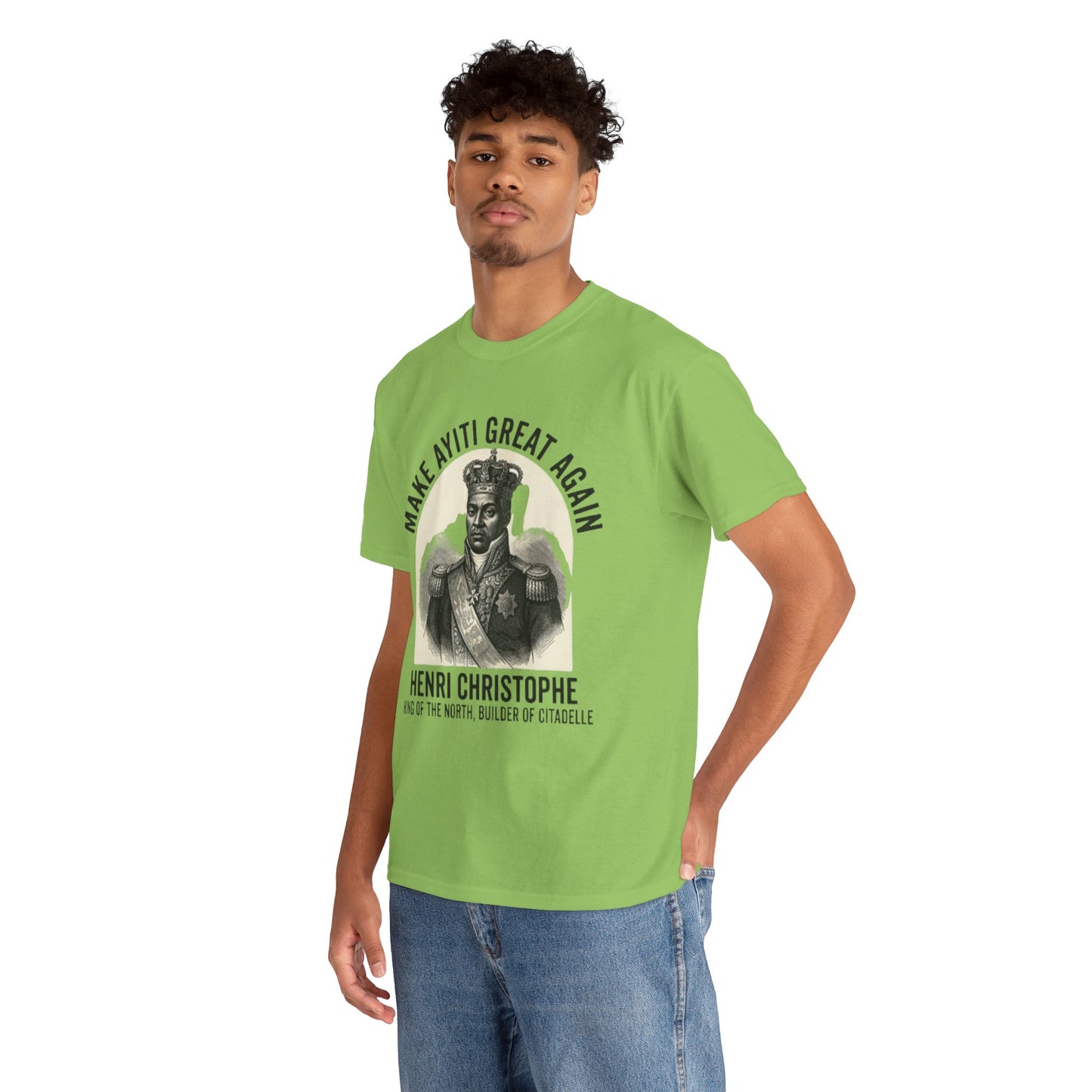 Henri Christophe portrait Make Ayiti Great Again T-Shirt | Haitian history tee