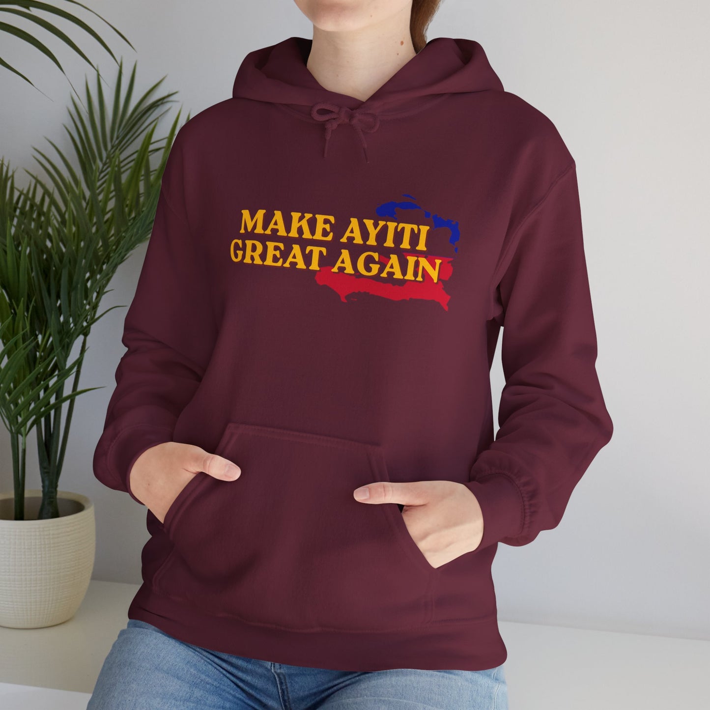 Hoodie - Make Ayiti Great Again / Neg Lakay Haitian Pride Pullover