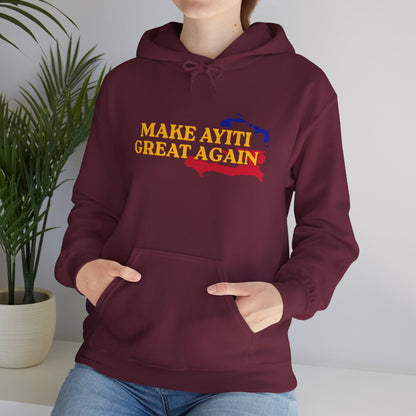 Hoodie - Make Ayiti Great Again / Neg Lakay Haitian Pride Pullover