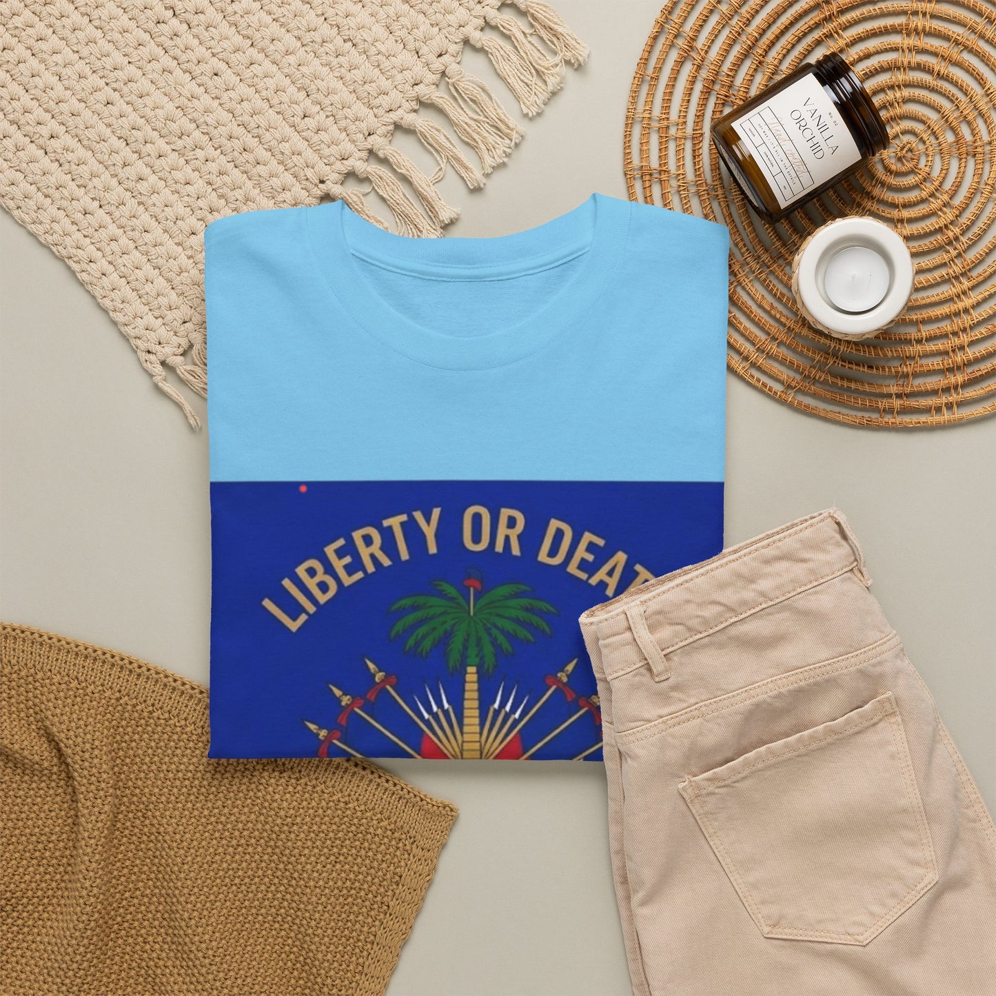 Make Ayiti Great Again T-Shirt | Haitian Flag Coat of Arms, Liberty or Death
