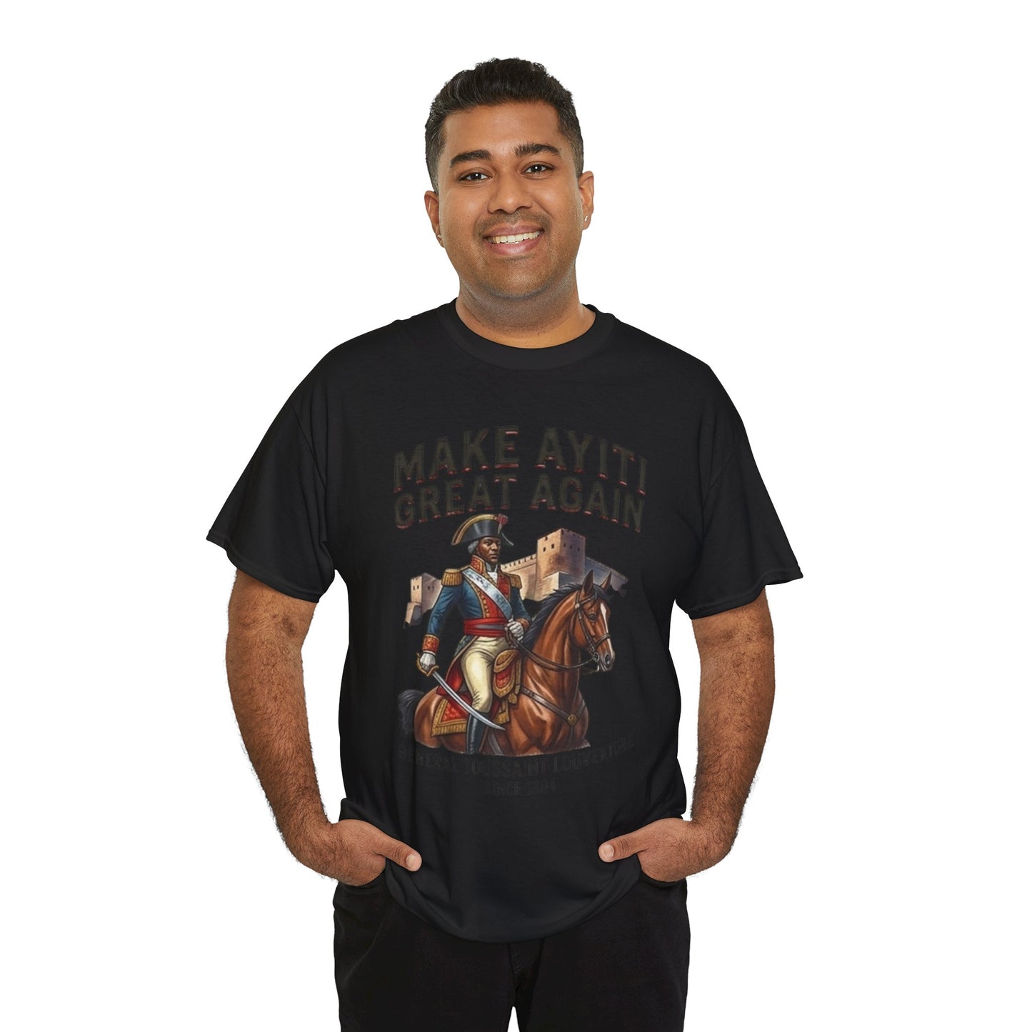 Make Ayiti Great Again T-Shirt | Toussaint Louverture Horse Illustration