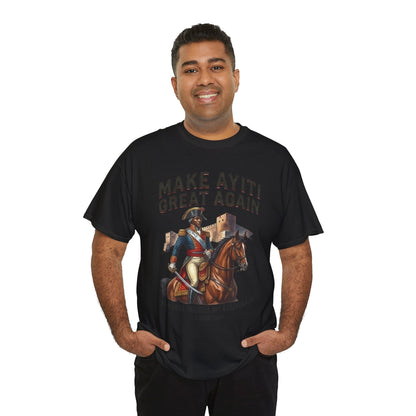 Make Ayiti Great Again T-Shirt | Toussaint Louverture Horse Illustration