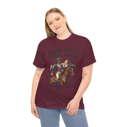 Make Ayiti Great Again T-Shirt | Toussaint Louverture Horse Illustration