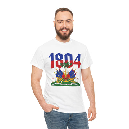 1804 Haitian Coat of Arms Tee | Neg Lakay Portrait Tee, Haitian Heritage Shirt