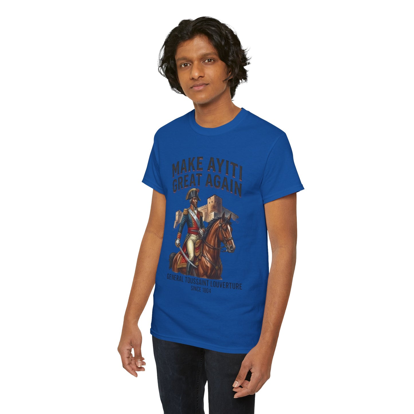 Make Ayiti Great Again T-Shirt | Toussaint Louverture Horse Illustration