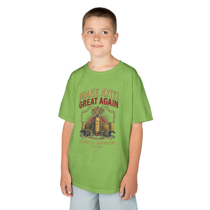 Make Ayiti Great Again kids T-Shirt | Citadelle Laferrière illustration