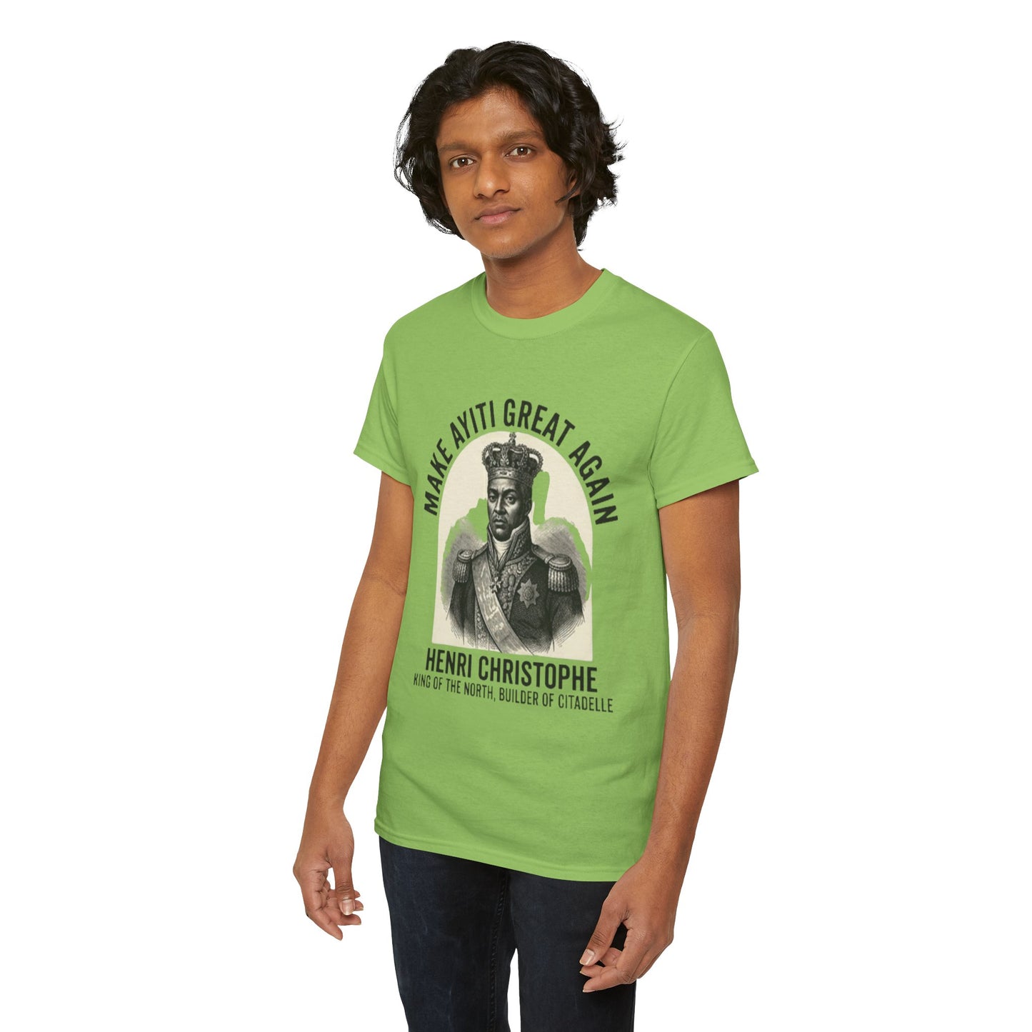 Henri Christophe portrait Make Ayiti Great Again T-Shirt | Haitian history tee