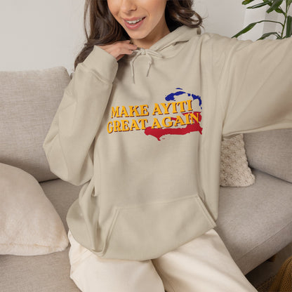 Hoodie - Make Ayiti Great Again / Neg Lakay Haitian Pride Pullover