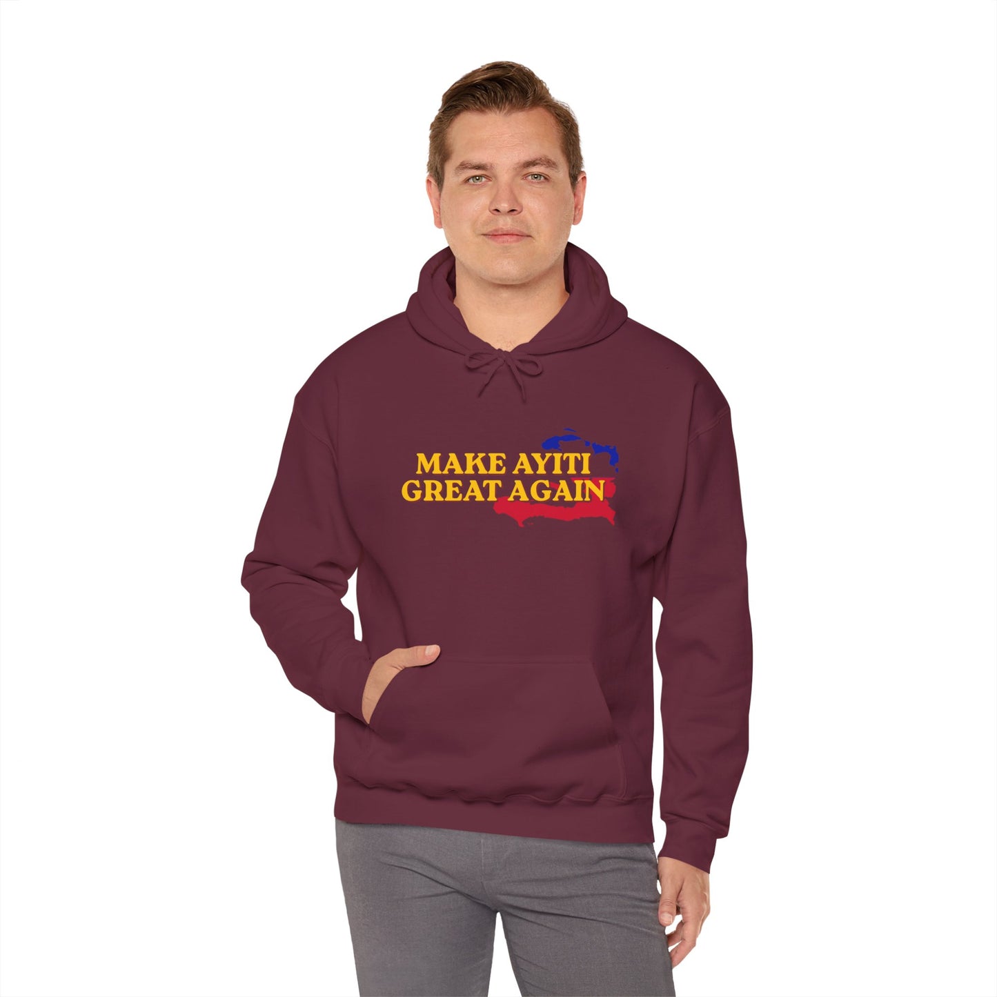 Hoodie - Make Ayiti Great Again / Neg Lakay Haitian Pride Pullover