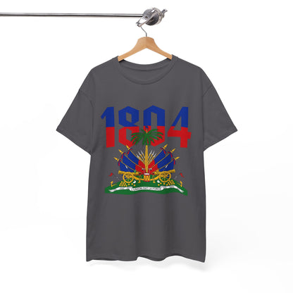 1804 Haitian Coat of Arms Tee | Neg Lakay Portrait Tee, Haitian Heritage Shirt