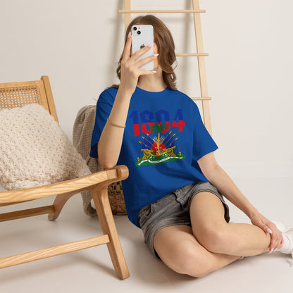 1804 Haitian Coat of Arms Tee | Neg Lakay Portrait Tee, Haitian Heritage Shirt