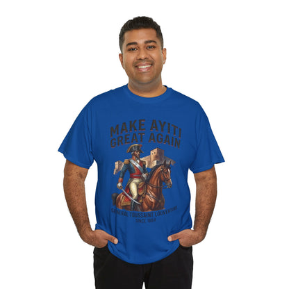 Make Ayiti Great Again T-Shirt | Toussaint Louverture Horse Illustration