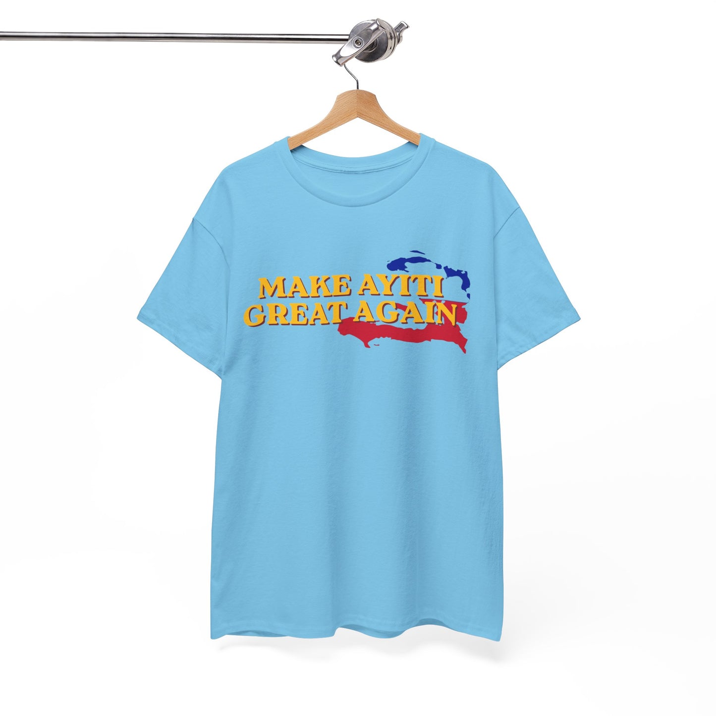 Make Ayiti Great Again T-Shirt | Haiti Flag Map Tee