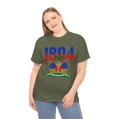 1804 Haitian Coat of Arms Tee | Neg Lakay Portrait Tee, Haitian Heritage Shirt
