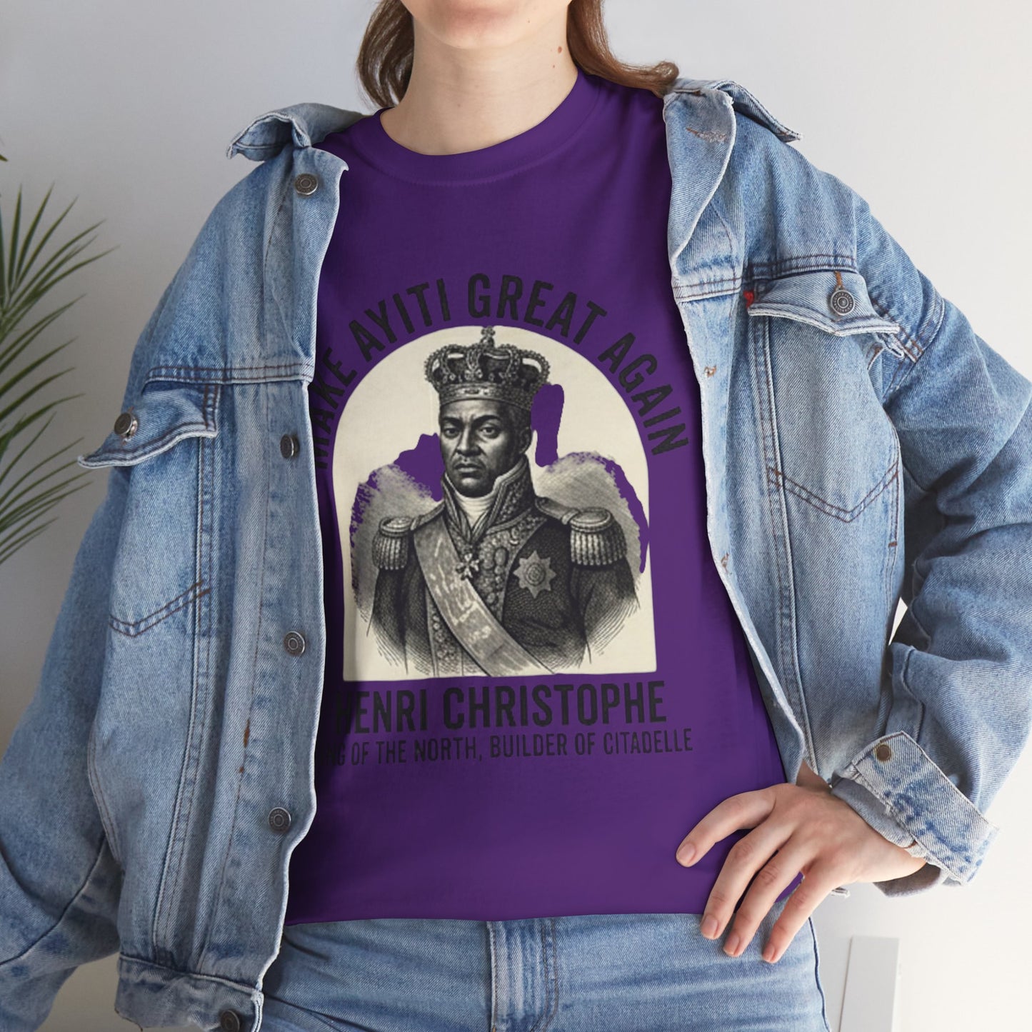 Henri Christophe portrait Make Ayiti Great Again T-Shirt | Haitian history tee