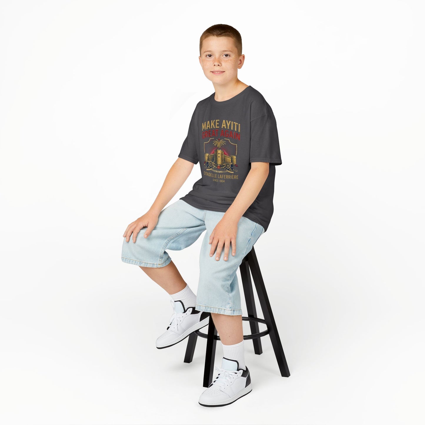 Make Ayiti Great Again kids T-Shirt | Citadelle Laferrière illustration