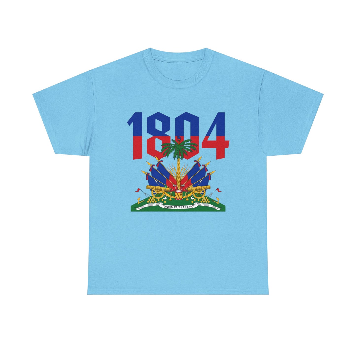 1804 Haitian Coat of Arms Tee | Neg Lakay Portrait Tee, Haitian Heritage Shirt