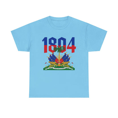 1804 Haitian Coat of Arms Tee | Neg Lakay Portrait Tee, Haitian Heritage Shirt