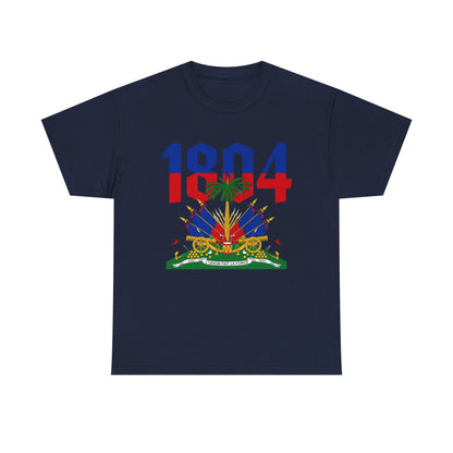 1804 Haitian Coat of Arms Tee | Neg Lakay Portrait Tee, Haitian Heritage Shirt