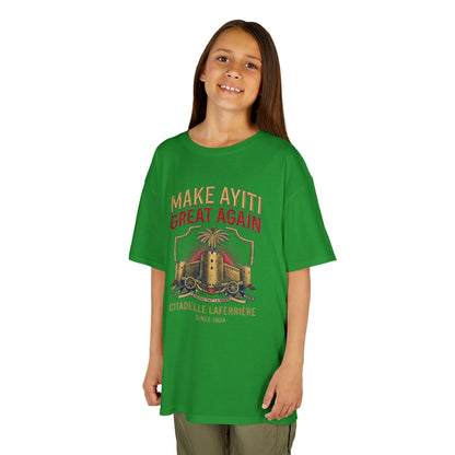 Make Ayiti Great Again kids T-Shirt | Citadelle Laferrière illustration