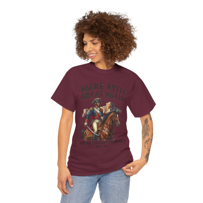 Make Ayiti Great Again T-Shirt | Toussaint Louverture Horse Illustration