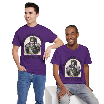 Henri Christophe portrait Make Ayiti Great Again T-Shirt | Haitian history tee