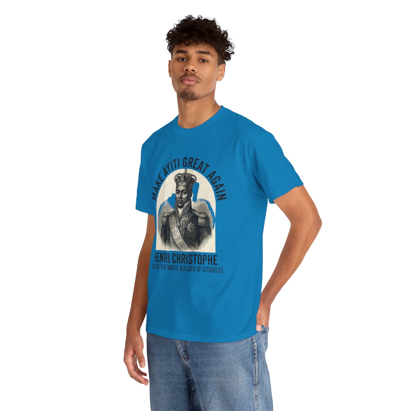 Henri Christophe portrait Make Ayiti Great Again T-Shirt | Haitian history tee