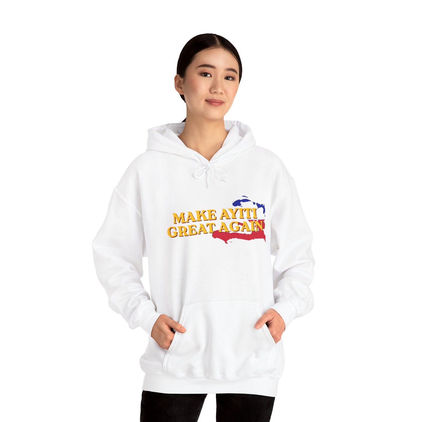 Hoodie - Make Ayiti Great Again / Neg Lakay Haitian Pride Pullover