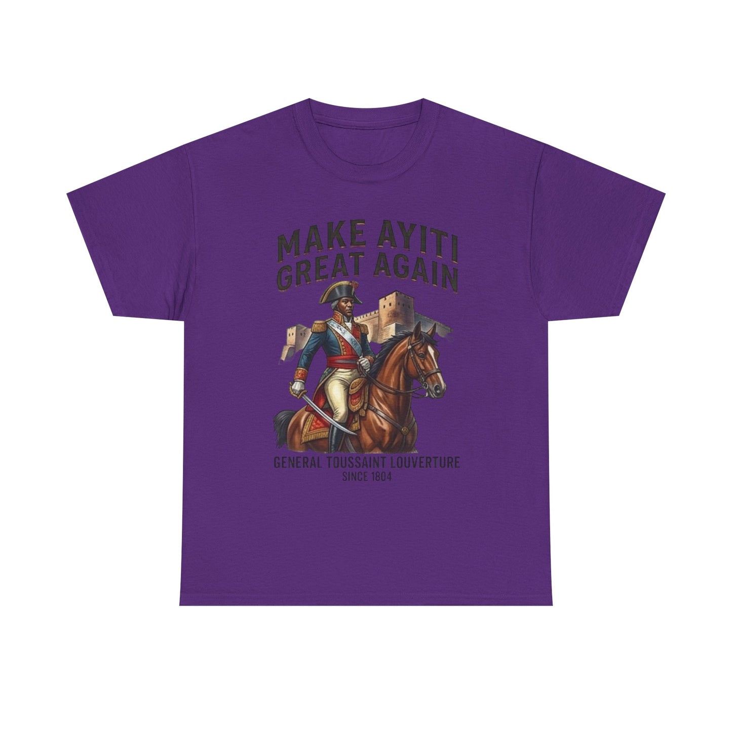 Make Ayiti Great Again T-Shirt | Toussaint Louverture Horse Illustration