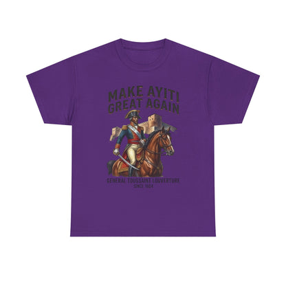 Make Ayiti Great Again T-Shirt | Toussaint Louverture Horse Illustration