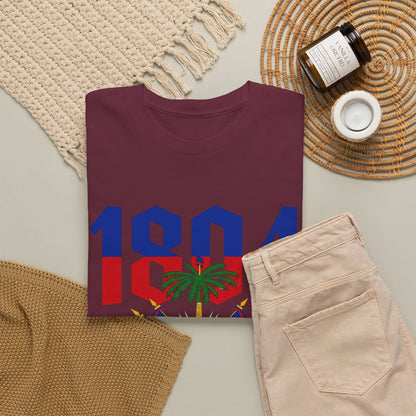 1804 Haitian Coat of Arms Tee | Neg Lakay Portrait Tee, Haitian Heritage Shirt