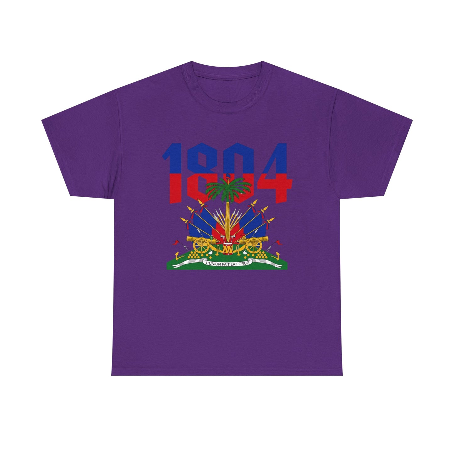 1804 Haitian Coat of Arms Tee | Neg Lakay Portrait Tee, Haitian Heritage Shirt