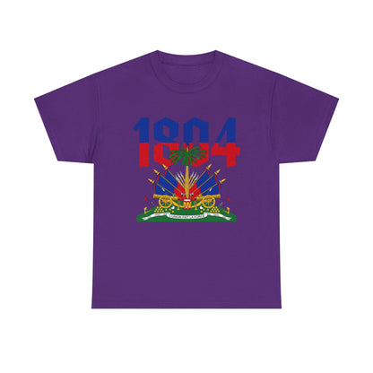 1804 Haitian Coat of Arms Tee | Neg Lakay Portrait Tee, Haitian Heritage Shirt
